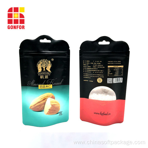 Shaped Plastic Stand Up Pouch for Nuts Packaging